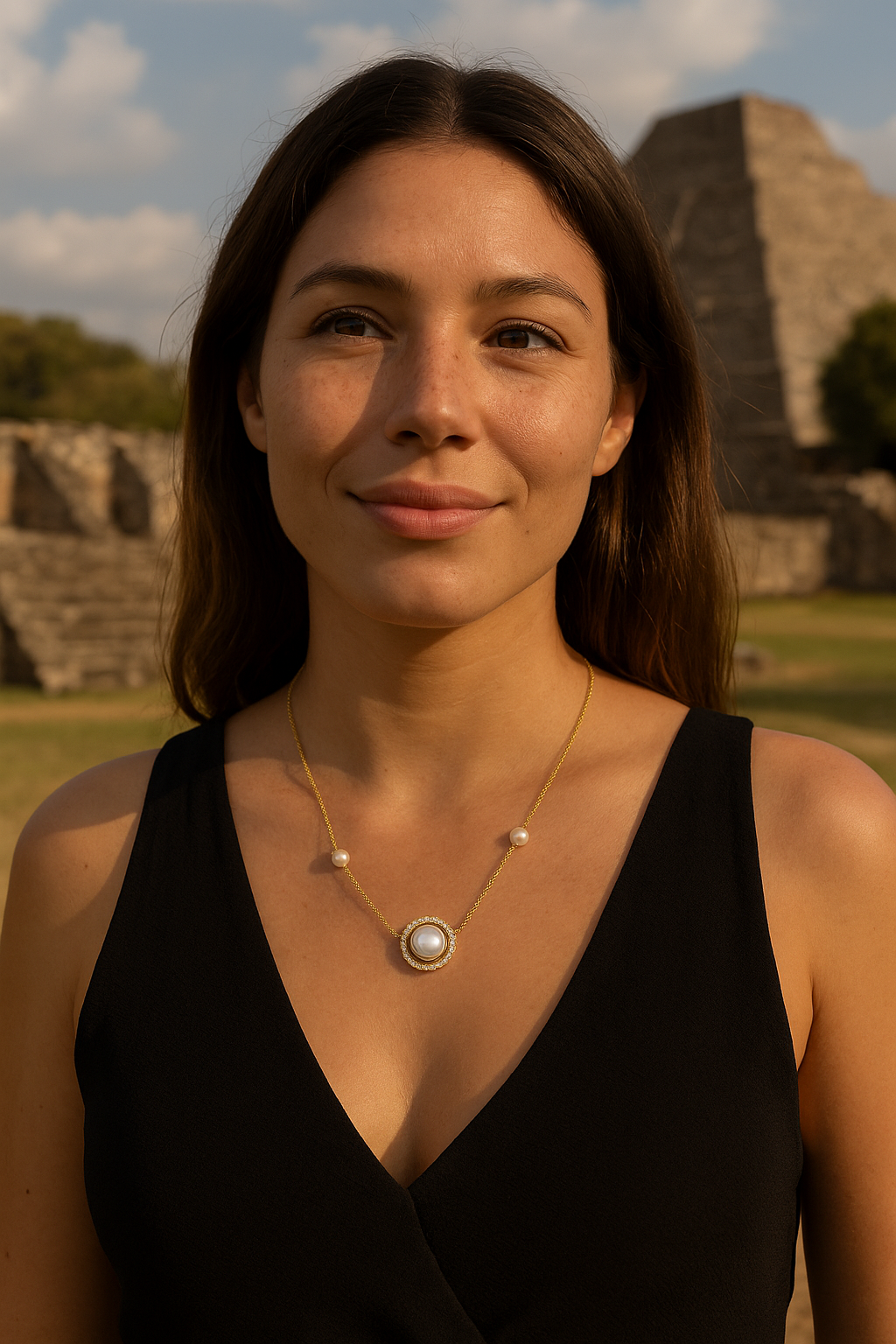 ARMONIA Koleksiyon: Perla di Luna Collana Kolye
