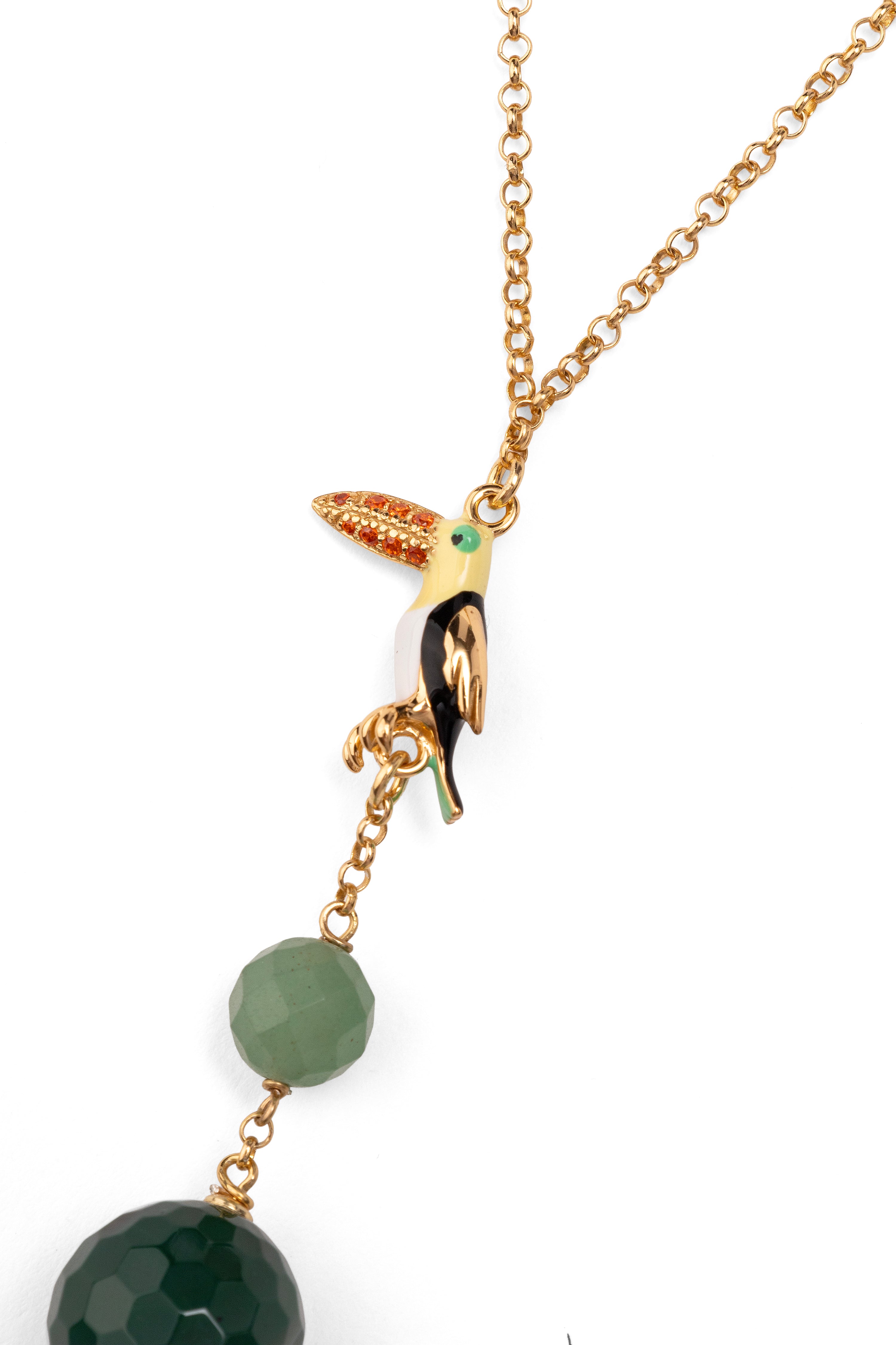 LUCKY GECKO Koleksiyon: Sogno di Smeraldo Kolye
