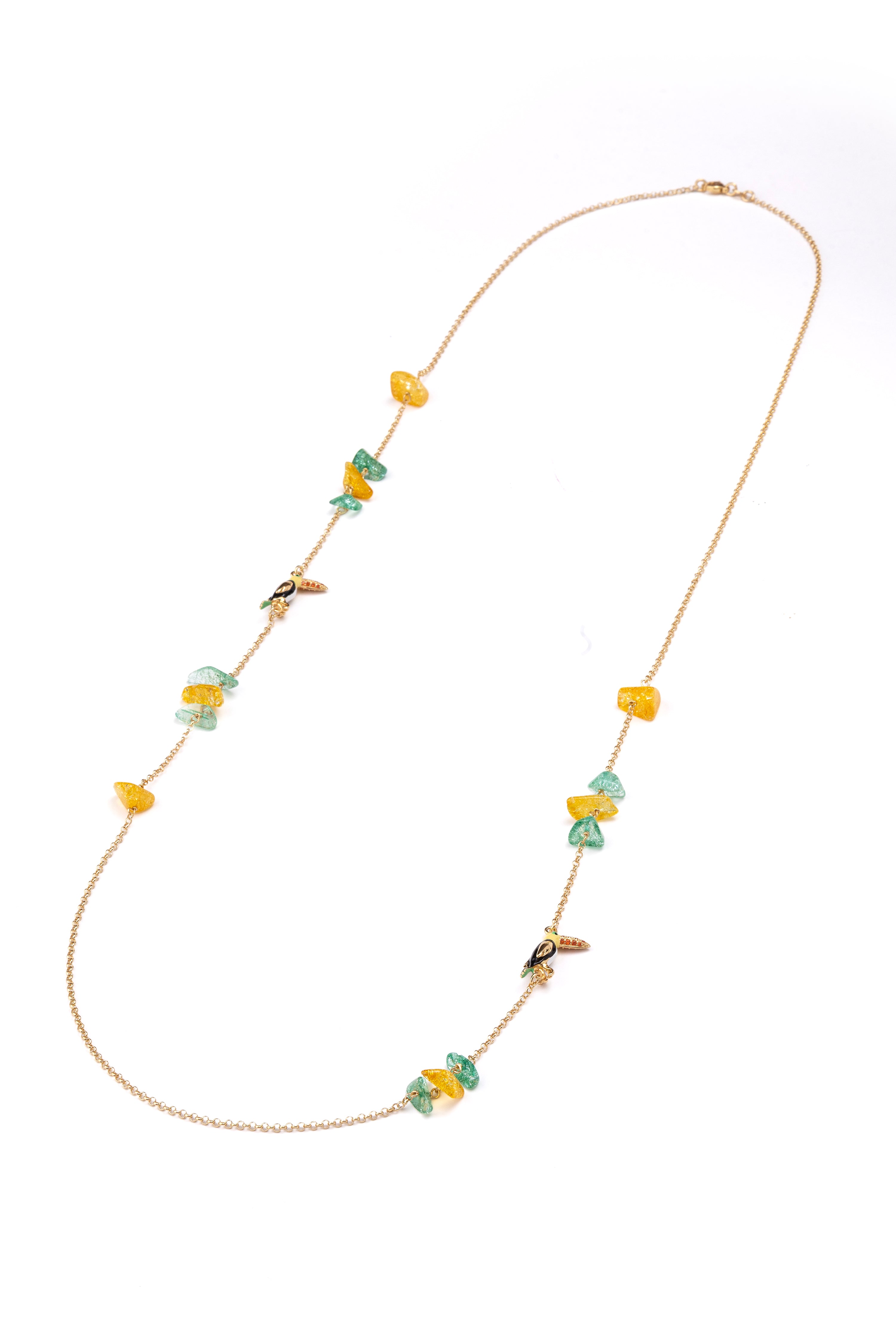JUNGLE TIARA Koleksiyonu: Collana Caos Kolye