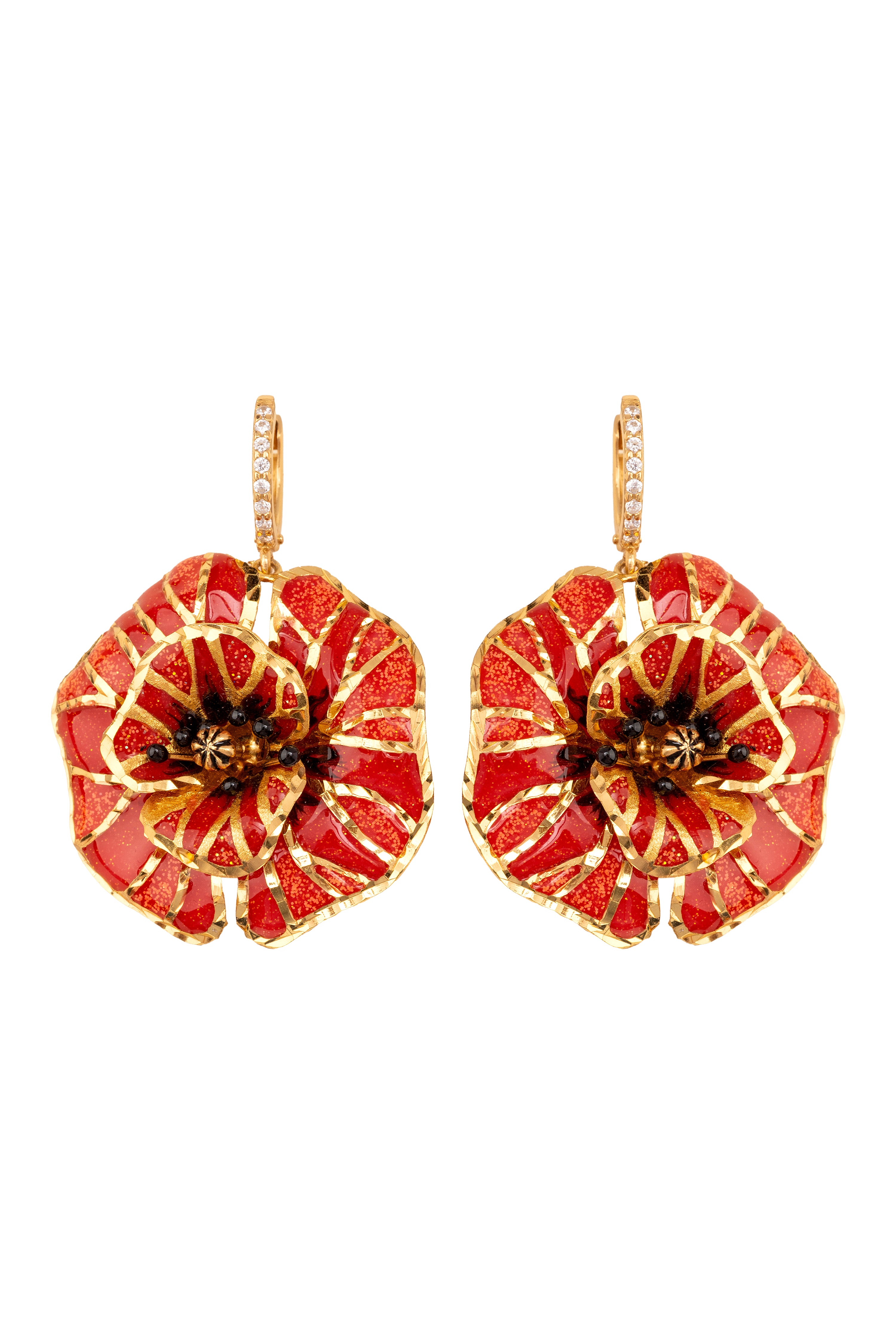 VOLTERRA Koleksiyonu: Fiamma Rossa Küpe