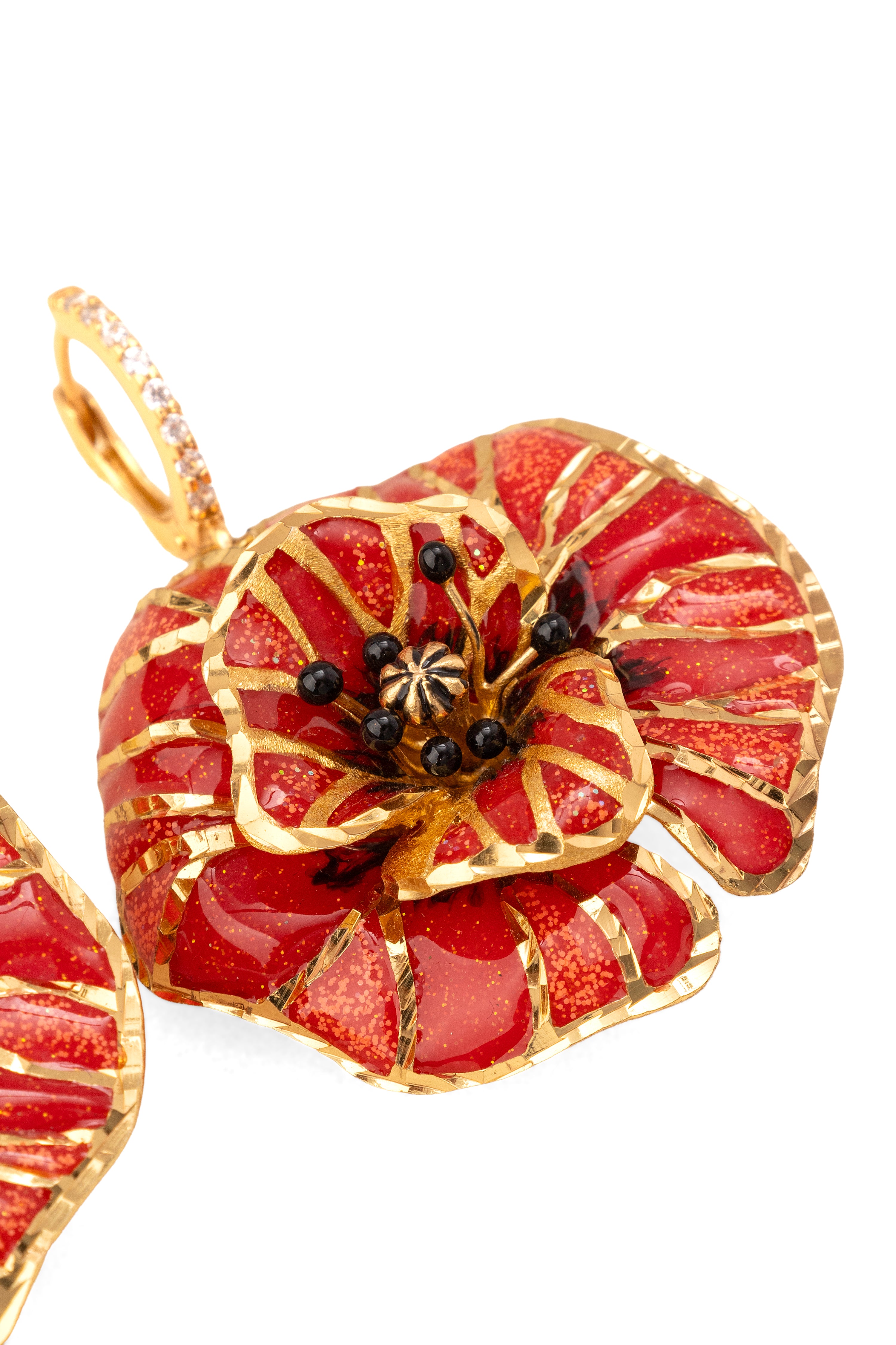 VOLTERRA Koleksiyonu: Fiamma Rossa Küpe