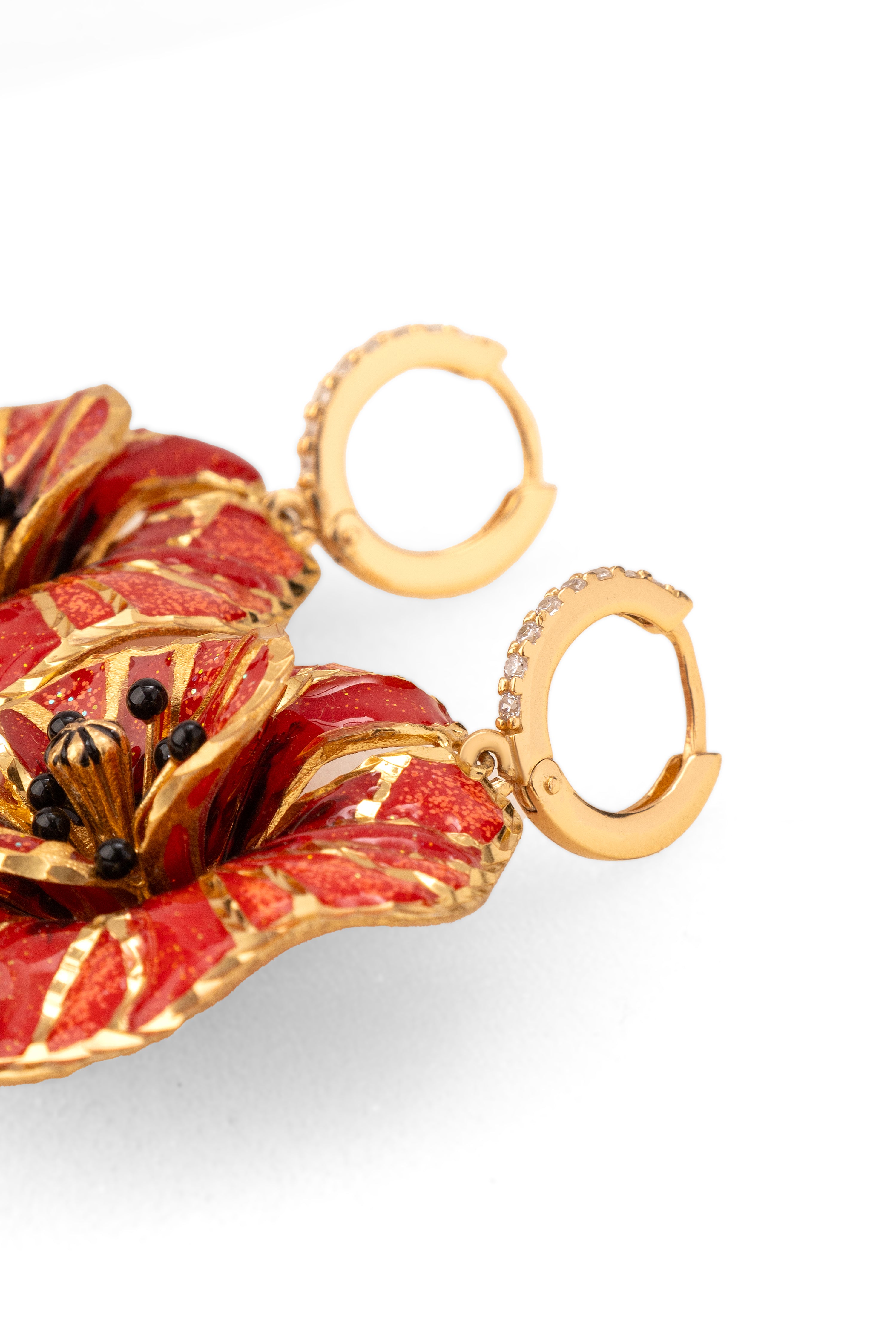 VOLTERRA Koleksiyonu: Fiamma Rossa Küpe