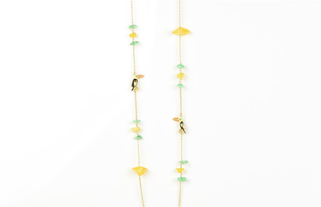 JUNGLE TIARA Koleksiyonu: Collana Caos Kolye