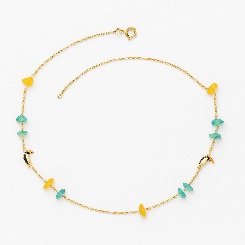 JUNGLE TIARA Koleksiyonu: Collana Caos Kolye