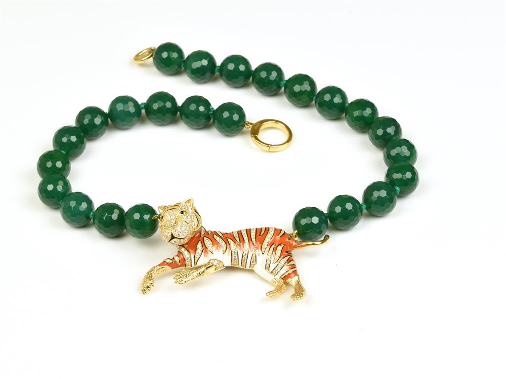 SUMATRA Koleksiyon: Cuore di Tigre Kolye